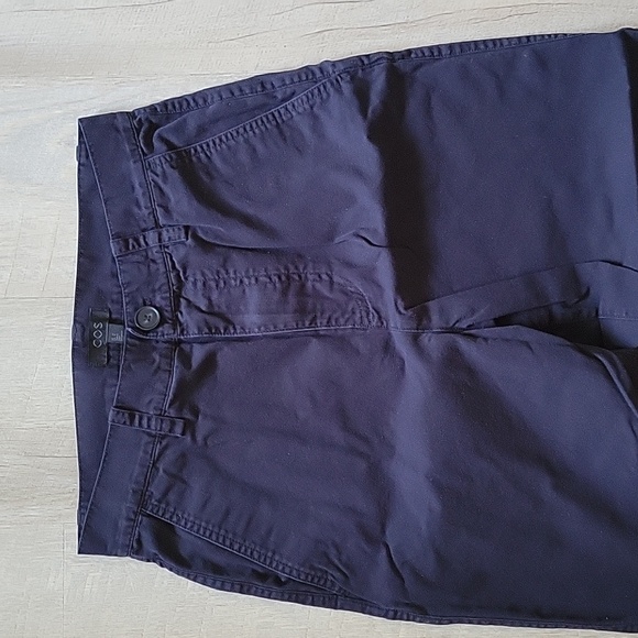 COS navy blue cropped pants size US 4 - Picture 4 of 10